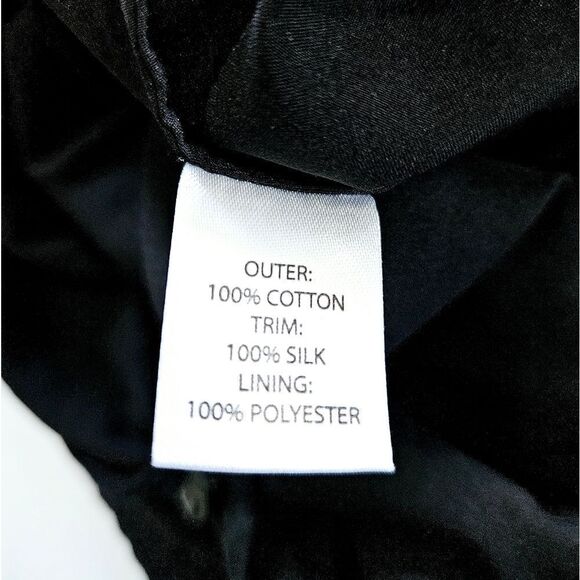 Saloni Rosie Black  Cotton Eyelet Silk Shoulder Ribbon Tie Ruffle Midi Dress 10 - Picture 10 of 10